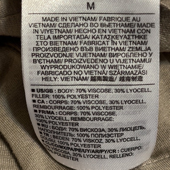 Banana Republic Taupe Long Sleeve Top w/ Quilted Detail - Picture 8 of 8